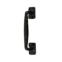 Retro-Stil massiv Goss Dier Handle fir Schiebetüren, schwaarz Faarf, Héicht 26,5 cm, Gewiicht 950 Gramm, Set vu 4 Stécker