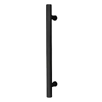 Long black steel handle with round rod for sliding doors or furniture fronts, height 40 cm or 60 cm, weight 580 or 680 grams, set of 2 pcs