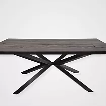 Premium spider table base for large dining tables, height 72 cm, width 70 cm, length 136 cm, elegant design with 6x6 cm square legs