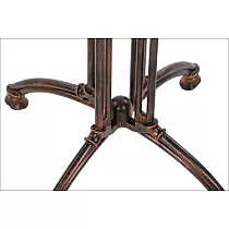 Baza de masa eleganta din fonta auriu antic, culoare bronz, inaltime 73 cm, potrivita pentru blat 70x70 cm