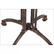 Stylish cast iron table base in ancient gold, bronze color, height 73 cm, suitable for tabletop 70x70 cm