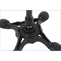 Vintage cast iron table base with 4 feet, black color, height 72 cm, suitable for tabletop 70x70 cm, 17 kg