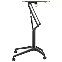 Stalas reguliuojamo aukščio, stalo aukštis 73,5 - 104 cm, pagrindo plotis 71 cm, paviršiaus matmenys 72x48 cm, įvairūs spalvų deriniai