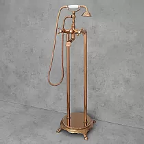Solo zemin banyo musluğu, renk - pembe altın, cilalı, yükseklik 105cm