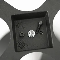 Picior central de masă din oțel cu placă inferioară tip cruce pentru blaturi mari de până la D110 cm, înălțimi 60 cm, 72 cm, 106 cm, în orice culoare RAL