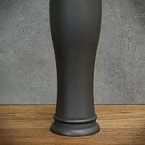 Industrijska enošolna pipa iz medenine, črne barve, višina 32 cm, dolžina izliva 10,5 cm