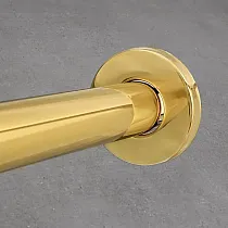 Sifon decorativ rotund tip sticla, sifon pentru lavoar din alama, in culoare auriu anticat lustruit