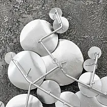 Arte de pared de metal 3D, decoración de pared, cuadro, burbujas, dimensiones 58x123cm