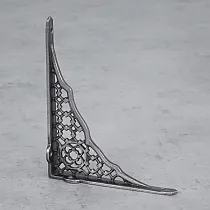 Støbejernshyldestøtte, beslag med mål 17x21 cm, holder Net - sæt med 2 stk