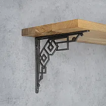 Goss massiv Regal Ënnerstëtzung 30x25cm Set vun zwee Stéck.
