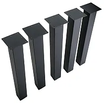 Metalliset pöytäjalat Classic, terästä, korkeus 71 cm, setti 5 kpl.