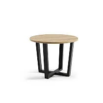 Tavolo da pranzo rotondo estensibile moderno, diametro 100 cm, lunghezza tavolo esteso 176 cm, altezza 76 cm, gambe in metallo nero, piano in laminato, scelta di diversi colori