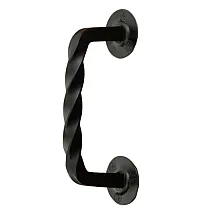 Högsta kvalitet stål vridet metallhandtag för skjutdörrar, längd 19 cm, set om 4 delar
