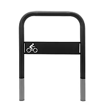 Fahrradständer zum Betonieren, schwarze Farbe, Größe 80x80 cm