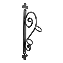 Dekorative Metall Fändelhalter fir Fassad aus héichwäertege Stol, Héicht 35 cm