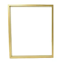 Trwała, prostokątna noga stołu wykonana ze stali, wys. 72, szer. 40 cm, kolor złoty, komplet 2 szt.