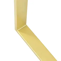 Durable, rectangular table leg made from steel, height 72, width 40 cm, gold color, set of 2 pcs