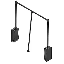 Pantograf REJS do šatních skříní Lifter Basic, šířka 54 - 71 cm, barva černá