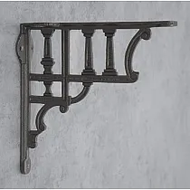 Goss Regal Ënnerstëtzung, Klammer, Héicht 19,5 cm, Längt 20 cm, Corinthian Look, Set vun 2 Stéck