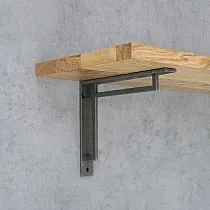Cast iron shelf support, bracket, height 15 cm, right angles, length 18 cm, set of 2 pcs