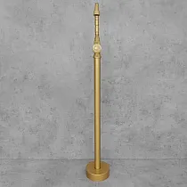 Freistehender Badewannenhahn aus Messing, Farbe - Antikmessing, satiniert, Höhe 107 cm