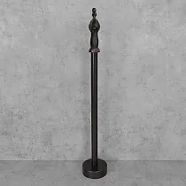Laisvai pastatomas žalvarinis vonios maišytuvas, spalva - juoda, satinas, aukštis 100 cm