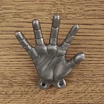 Kledinghangerset 3-delig, gietijzer, Fingers, hoogte 9 cm