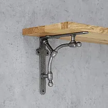 Decorative cast iron shelf holder, size 195x185 mm, 2 pcs.