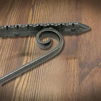 Gietijzeren plankdrager, houder met een hoogte van 15,5 cm en een diepte van 15,5 cm, set van 2 stuks.