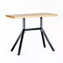 Fém asztallap acélból, magasság 72 cm, fekete színű, nagyméretű asztallapokhoz - 160x80 cm-ig