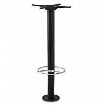 Centralt bordben af metal, barer, caféer, højde 106 cm, kan monteres på gulvet