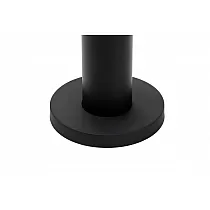 Sentralt gulvmontert metallbordfot for kafé, laget av stål, matt sort farge, høyde 72,5 cm