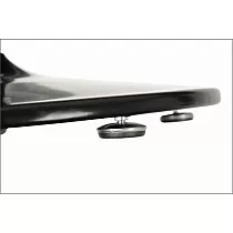 Pata de mesa de metal en color negro o aluminio de acero, Ø 46 cm, altura 72 cm
