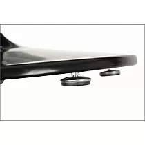 Pied de table central en métal en acier, couleur noir ou aluminium, hauteur 72 cm, diamètre de la base 46 cm