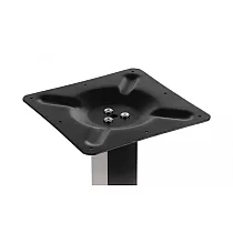 Metalen centrale tafelpoot met kunststof gewicht, 40x40 cm, hoogte 72 cm, 10,6 kg