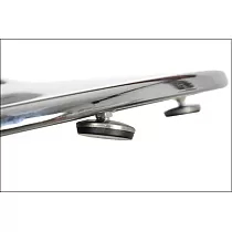 Metallinen pöydän jalka - kromi-efektiläpimitta 46 cm, korkeus 110 cm
