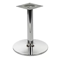 Hromēta metāla centrālā galda kāja diametrs 46 cm, augstums 57,5 cm