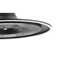Elegante base da tavolo in metallo realizzata in acciaio, colore nero, larghezza 49 cm, altezza 72,5 cm