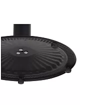 Gamba centrale per tavolo in metallo realizzata in acciaio, colore nero, altezza 72,5 cm, piastra inferiore rotonda diametro 45 cm