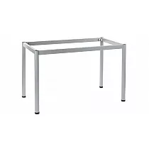 Metallist lauaraam ümarate jalgadega, suurus 136x76 cm, saadaval värvid - alumiinium, valge, must või grafiit