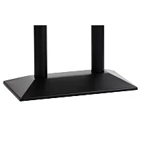 Base de table en métal avec 2 colonnes en acier, revêtement par poudre, hauteur 72 cm, base 69,5 x 39,5 cm