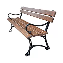 Gossbänk fir Gaart, Park Grace Lite mat Armrests, imprägnéiert Alderbrett, Längt 150 cm, Gewiicht 31 kg