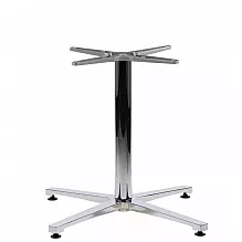 Leichtes Aluminium-Tischgestell, Höhe 58 cm, Untergestellmaß 71x71 cm, geringes Gewicht 3,5 kg
