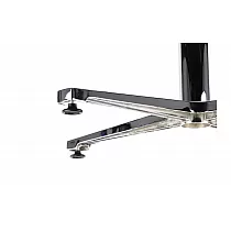 Leichtes Aluminium-Tischgestell, Höhe 58 cm, Untergestellmaß 71x71 cm, geringes Gewicht 3,5 kg