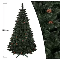 Классическая искусственная елка с шишками 180см