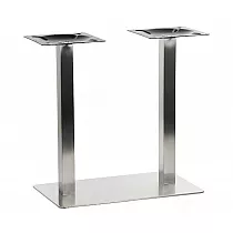 Pied de table en acier inoxydable 40x70x72,5cm, surface mate
