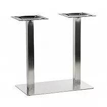 Stainless steel table base 40x70x72,5cm, matte surface