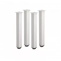 Aluminum colour table legs made of anodized aluminum, height 71 cm, 82 cm, 110 cm, cross-section 60X60 mm, set of 4 pcs