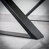Patas de mesa de metal tipo X, dimensiones 40x45cm, 60x40cm o 80x45cm, 2 patas en juego