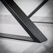 Picioare de masă metalice tip X, dimensiuni 40x45cm, 60x40cm sau 80x45cm, 2 picioare în set